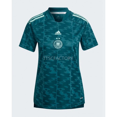 Udebanesæt Dame Fodboldtrøjer EM 2022 Kort ærmer Tyskland Udebanesæt Dame Fodboldtrøjer EM 2022 Kort ærmer Tyskland